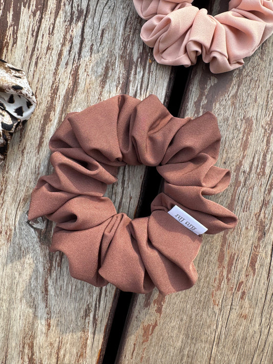 Brown Scrunchie